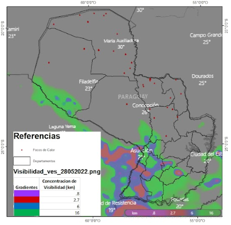Visibilidad 28 de mayo tarde