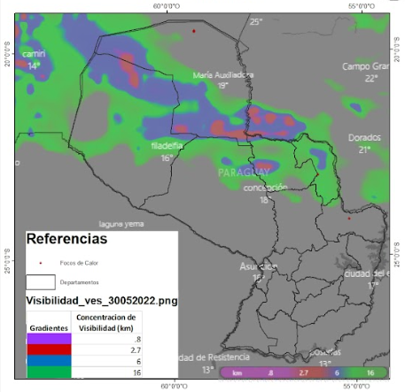 Visibilidad tarde 30 de mayo
