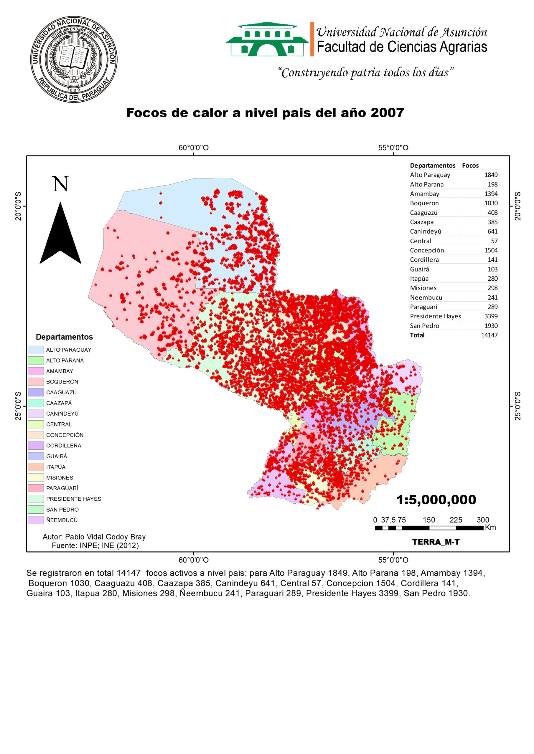 Mapa de calor 2007