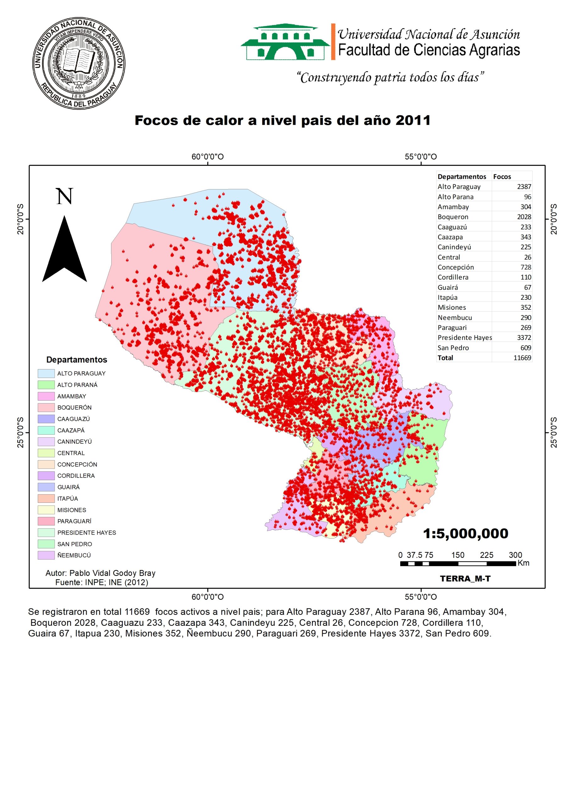 Mapa de calor 2011