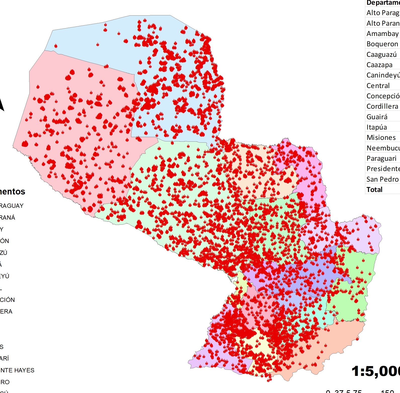 Mapa de calor 2012