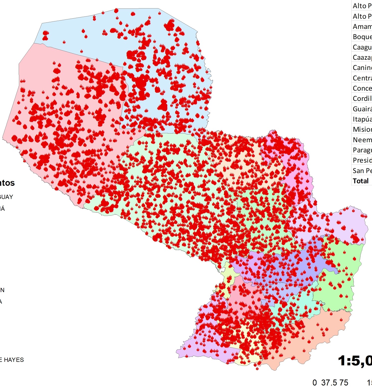 Mapa de calor 2013