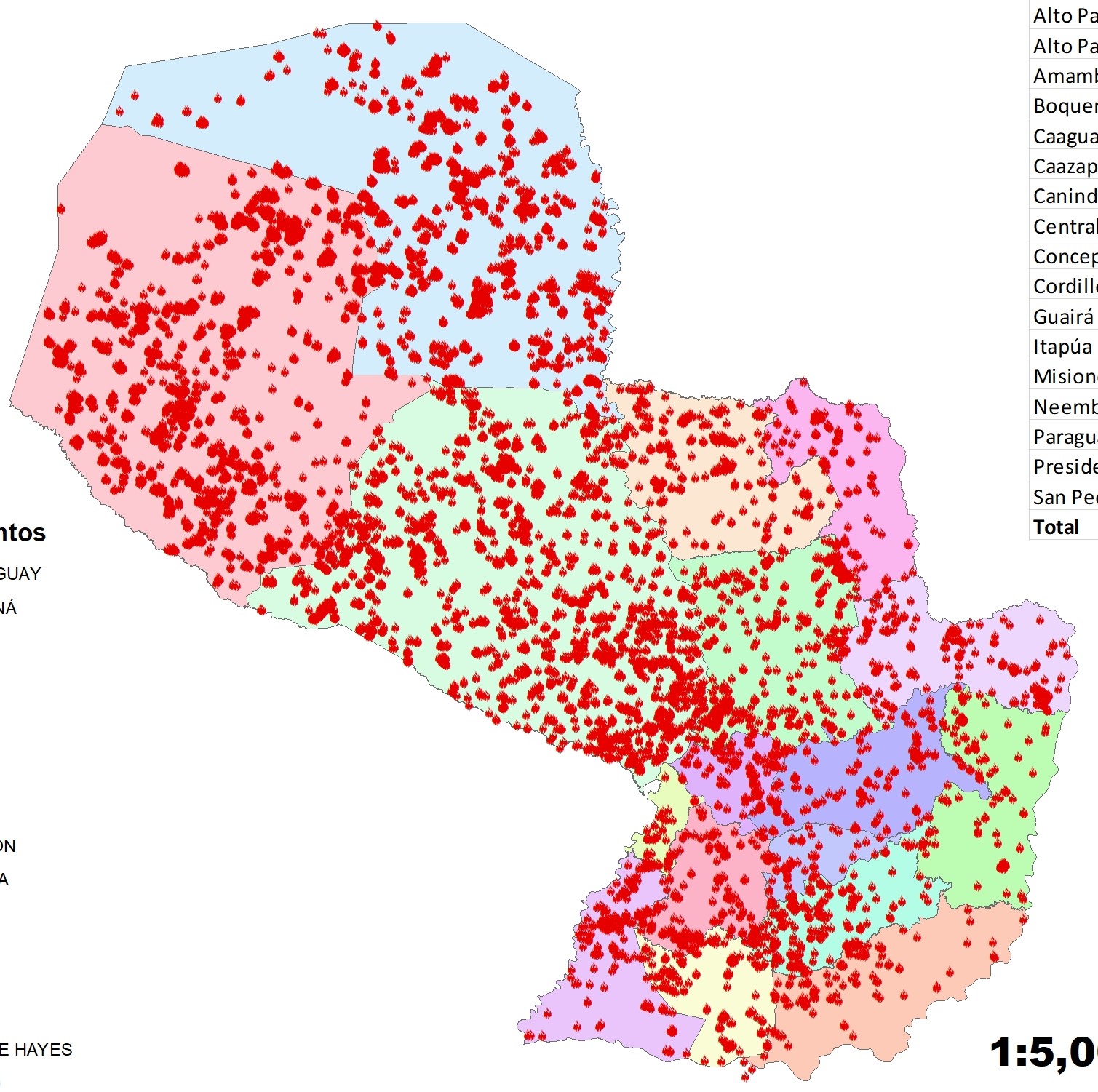 Mapa de calor 2014