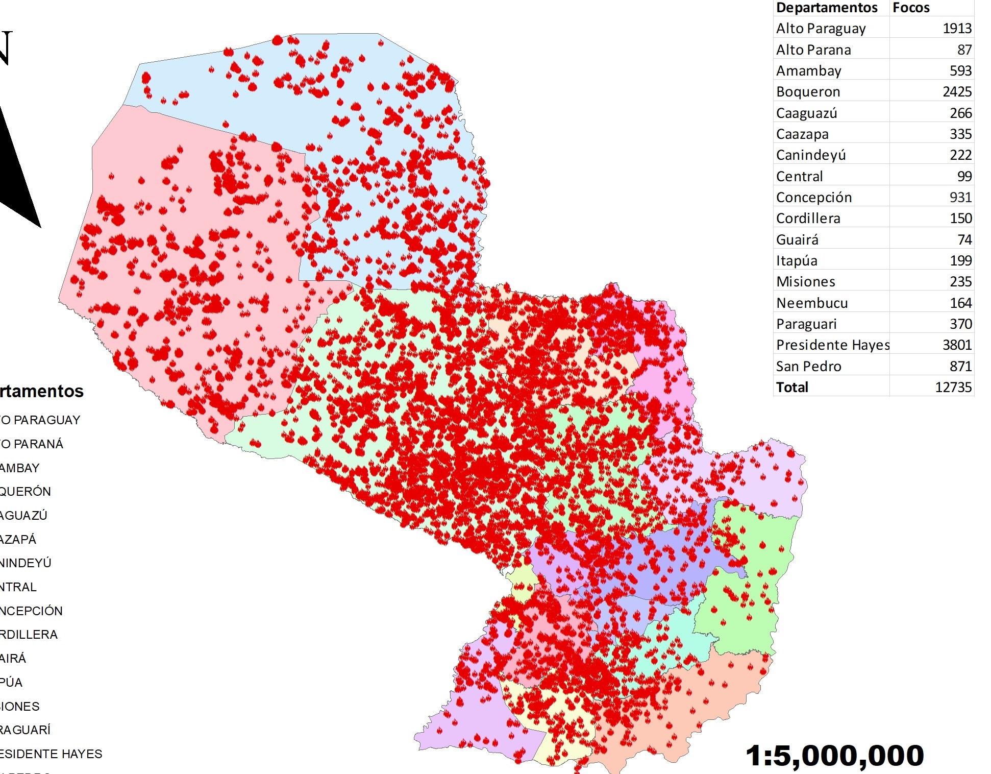Mapa de calor 2017
