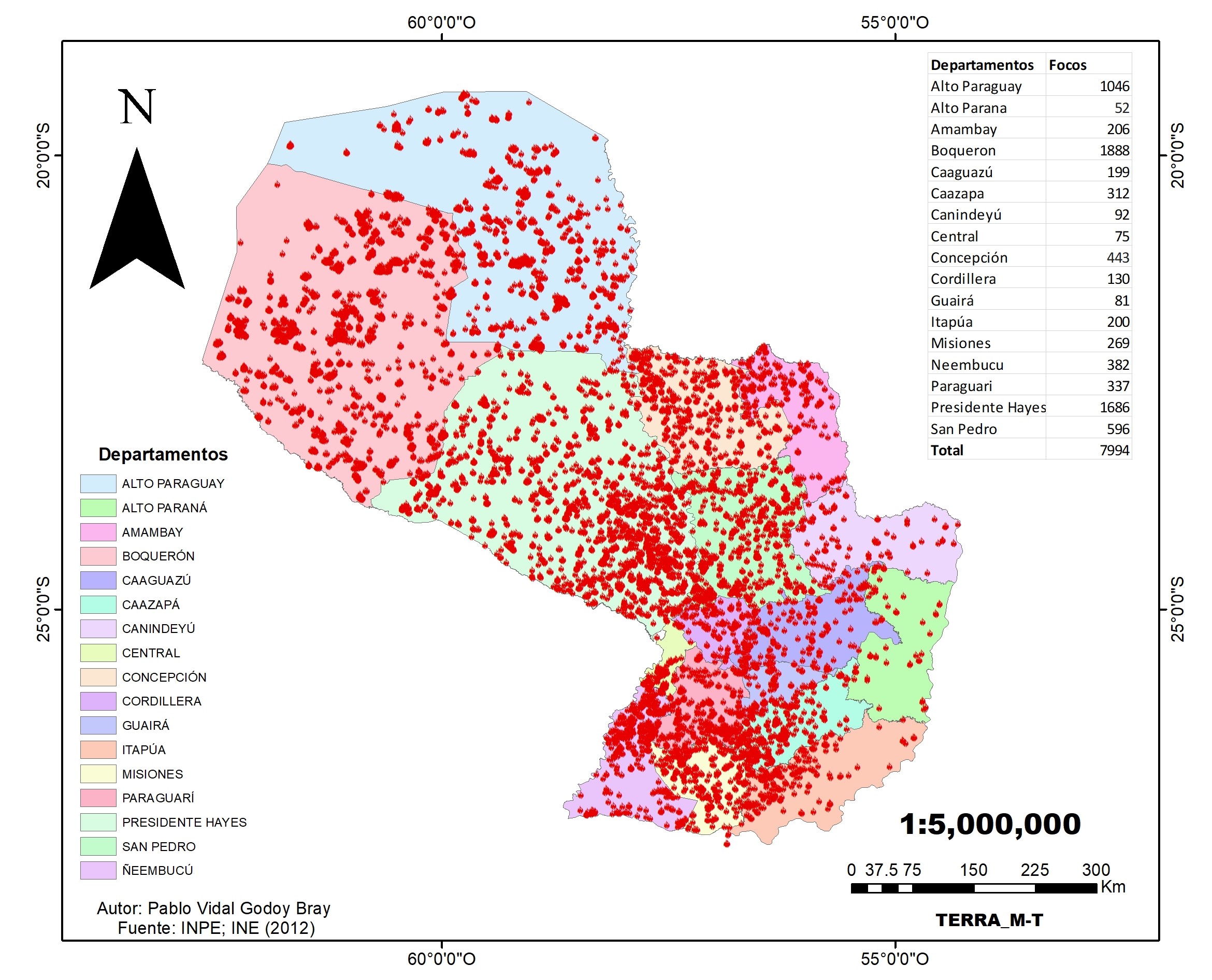 Mapa de calor 2018