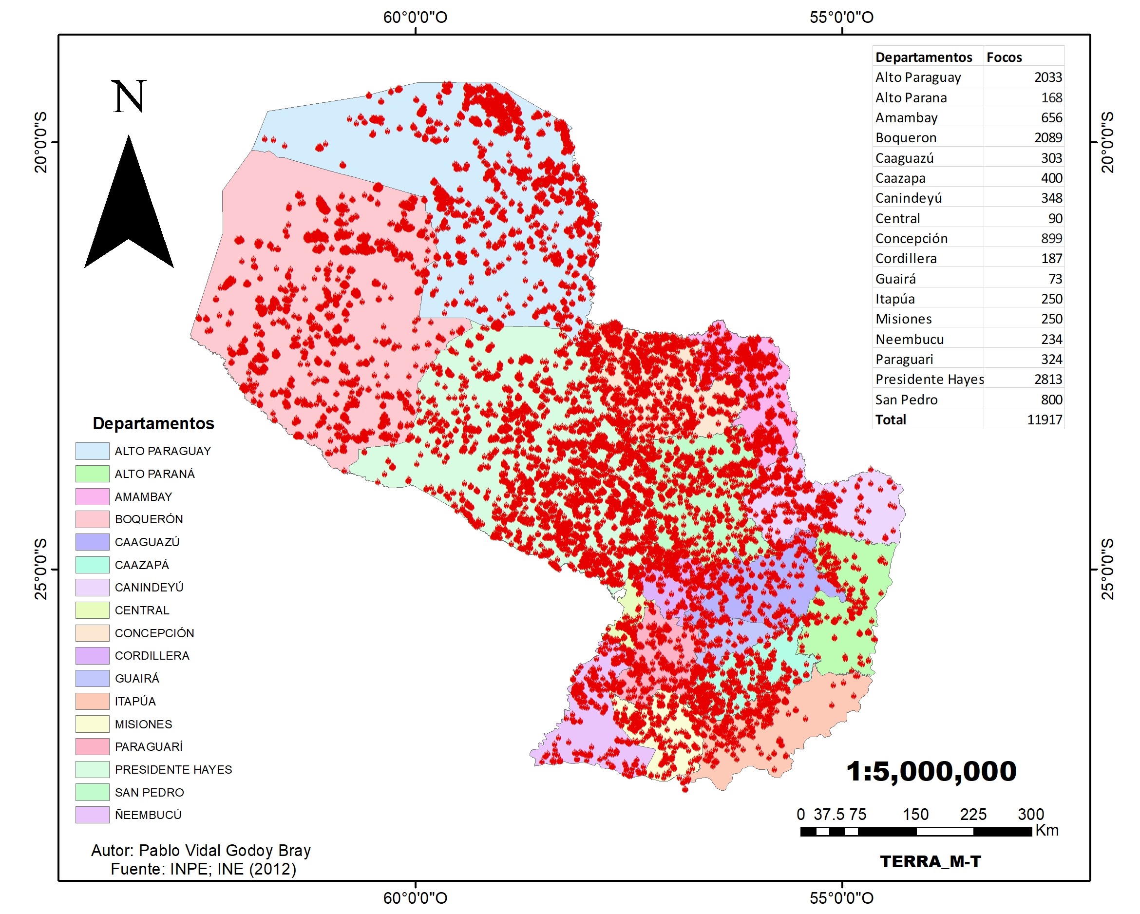 Mapa de calor 2019